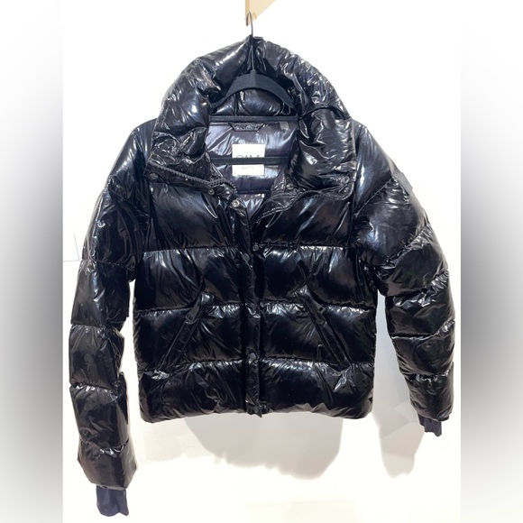 SAM CROPPED FREESTYLE Black Puffer Jacket - Picture 2 of 5